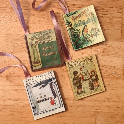 Ornaments: Vintage Book Covers Set of 4 Mini Books